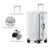 Valise à coque rigide avec serrure TSA et roues pivotantes 360 degrés