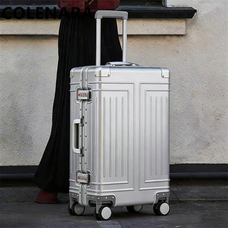 Grande valise 29 pouces en alliage aluminium-magnésium