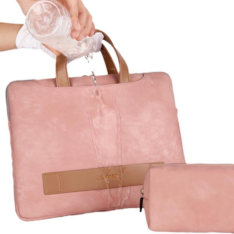Serviette imperméable mixte avec compartiment matelassé pour ordinateur portable