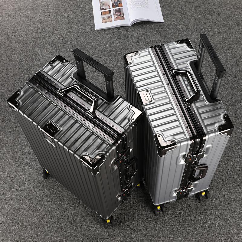 Grande valise trolley en aluminium à coque rigide
