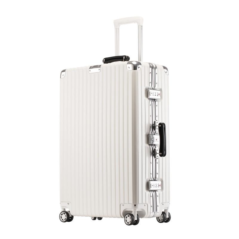 Valise à cadre en aluminium avec roulettes universelles